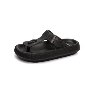 HEVA DDP – Anti-Slip EVA Flip Flops with Contoured Footbed Fit Black