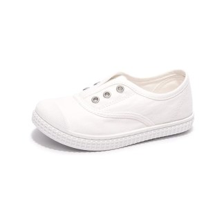 HEVA DDP – Durable Canvas Shoes for Kids with Easy Wear Design White