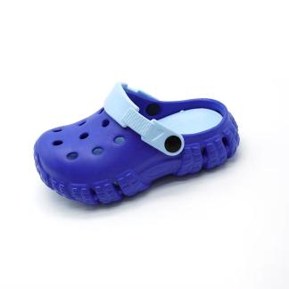 HEVA - Wholesale Children's Flat Top Printed Eva Clogs Blue